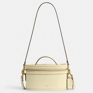 Coach Trail Bag Brass/Moonlight Glovetanned Leather NWT